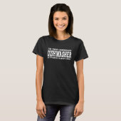 Dishwasdroerwerkertitel Werknemer T-shirt (Voorkant volledig)