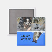 Dishwaserstatus Magnet (Voorkant / Achterkant)