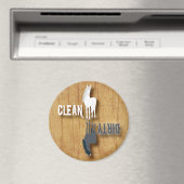 Dishwasher Clean Dirty Dishes Chores Horse Equine Magneet (Insitu (Vaatwasser))