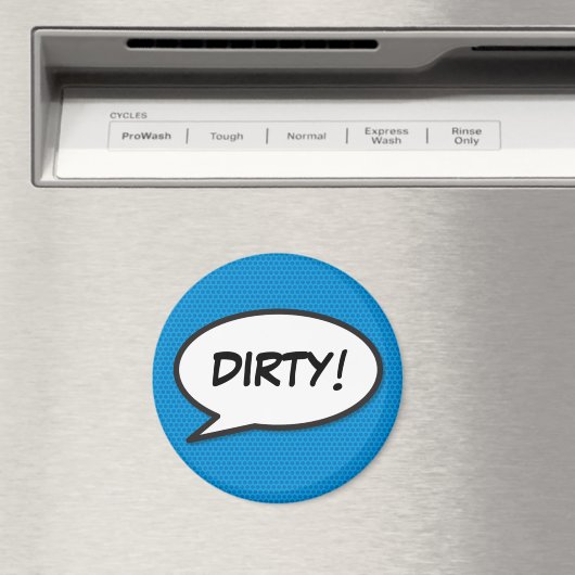Dishwasher Dirty Fun Retro Comic Book Pop Art Magneet (Insitu (Vaatwasser))