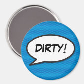 Dishwasher Dirty Fun Retro Comic Book Pop Art Magneet (Voorkant / Achterkant)