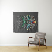 Dishwasher Graffiti Drawing Wandkleed (In Situ (horizontaal))