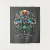 Dishwasher Graffiti Drawing Wandkleed (Voorkant)