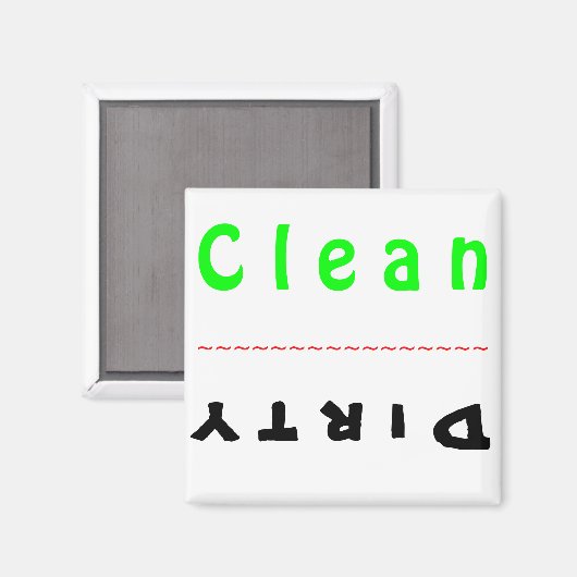 Dishwasher Magnet (Voorkant / Achterkant)