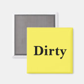 Dishwasher magnet - Dirty (Voorkant / Achterkant)