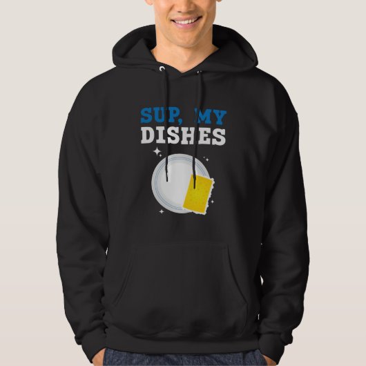 Dishwashing Job Profession Restaurant Employee Dis Hoodie (Voorkant)