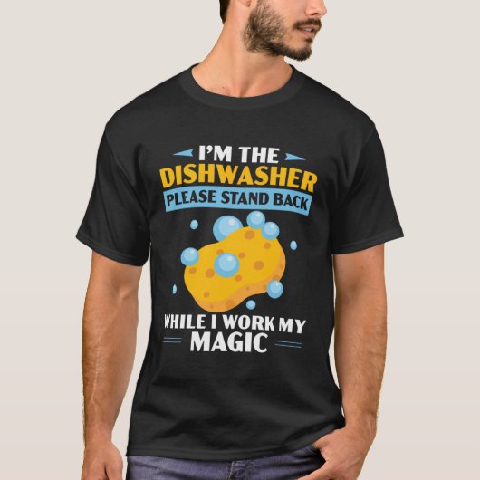 Dishwashing Job Profession Restaurant Employee Dis T-shirt (Voorkant)