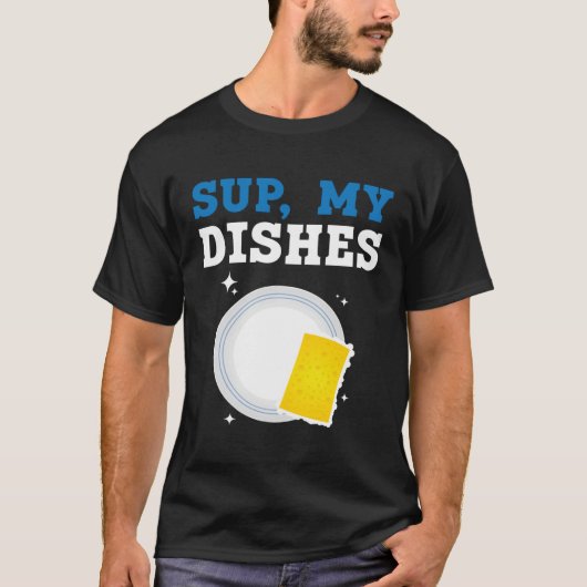 Dishwashing Job Profession Restaurant Employee Dis T-shirt (Voorkant)