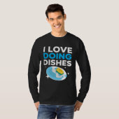 Dishwashing Job Profession Restaurant Employee Dis T-shirt (Voorkant volledig)