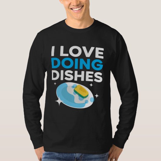 Dishwashing Job Profession Restaurant Employee Dis T-shirt (Voorkant)