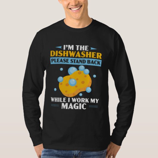 Dishwashing Job Profession Restaurant Employee Dis T-shirt (Voorkant)