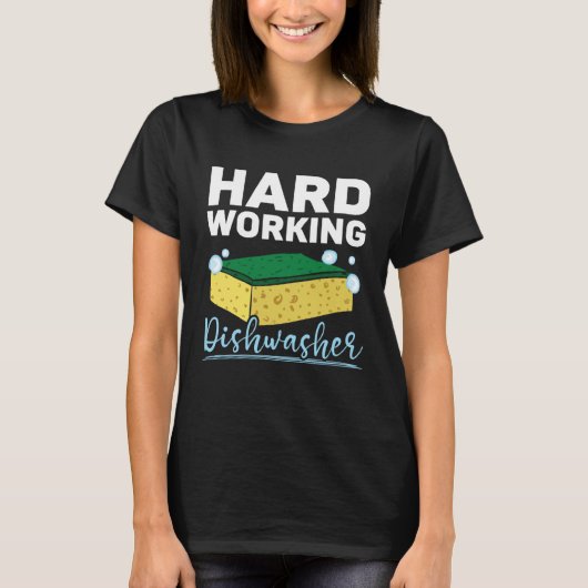 Dishwashing Job Profession Restaurant Employee Dis T-shirt (Voorkant)