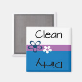 Dishwasmachine Clean Dirty Magnet (Voorkant / Achterkant)