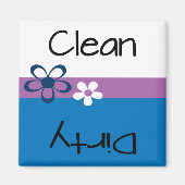 Dishwasmachine Clean Dirty Magnet (Voorkant)