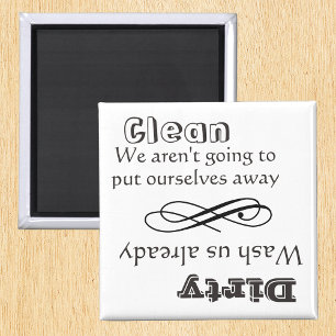 Dishwasmachine Clean Dirty Magnet