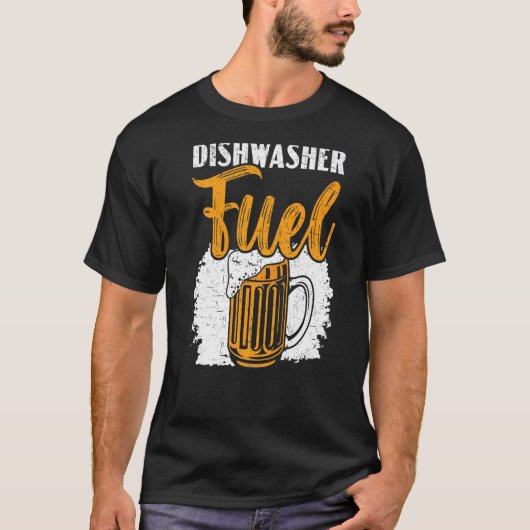 Dishwasmachine Fuel Dishwash Professie van bier Dr T-shirt (Voorkant)