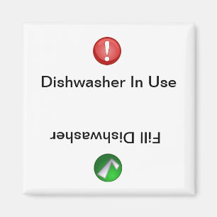 Dishwasmachine in Use/Fill-wasmachine Magneet