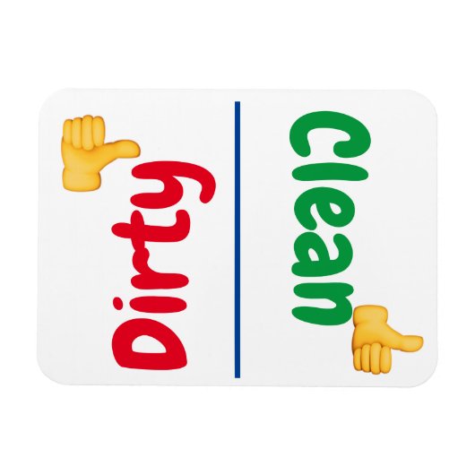 Dishwasmachine Magneet (Horizontaal)