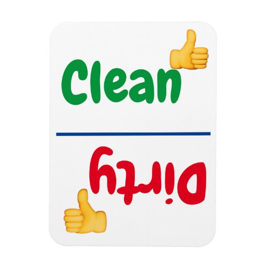 Dishwasmachine Magneet (Verticaal)