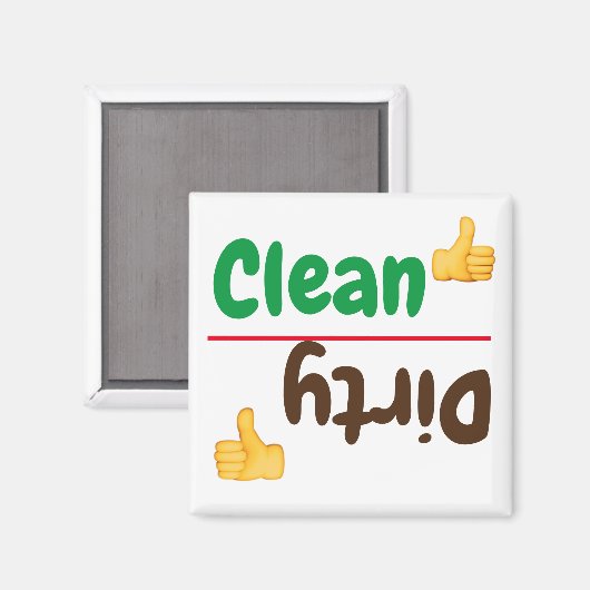 Dishwasmachine Magneet (Voorkant / Achterkant)