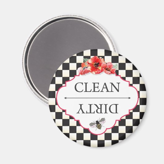 Dishwasmachine Magnet Clean Dirty (Voorkant / Achterkant)