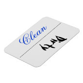 Dishwasmachine Magnet Clean Dirty Magneet (Linkerzijde)