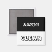 Dishwasmachine Magnet Clean of Dirty (Voorkant / Achterkant)