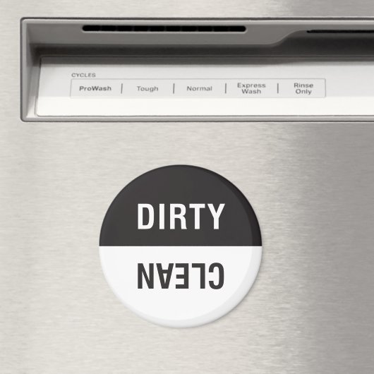 Dishwasmachine Magnet Dirty Clean Sign of Notifica (Insitu (Vaatwasser))