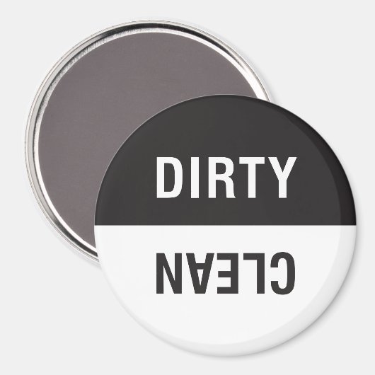 Dishwasmachine Magnet Dirty Clean Sign of Notifica (Voorkant / Achterkant)