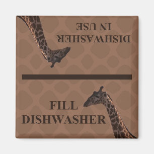 Dishwasmachine Magnet - Giraffe
