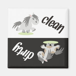 Dishwasmachine Magnet: Pony Nuts Magneet