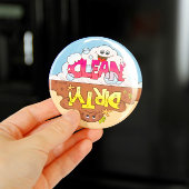 Dishwasmachine omkeerbare vuilwasmachine magneet