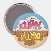 Dishwasmachine omkeerbare vuilwasmachine magneet (Voorkant / Achterkant)