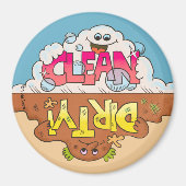 Dishwasmachine omkeerbare vuilwasmachine magneet (Voorkant)