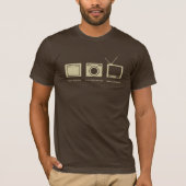 "Dishwasmachine, wasmachine, wasmachine, brainwasm T-shirt (Voorkant)