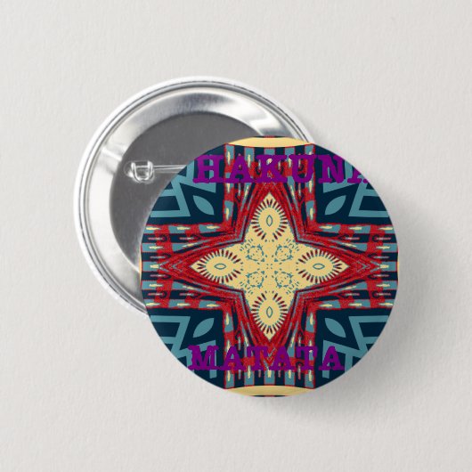 Disign Hakuna Matata Hope Ronde Button 5,7 Cm (Voorkant /achterkant)