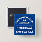 Disinformation is Deadly Button (Voorkant /achterkant)