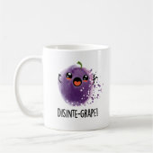Disinte-druif Funny Disintegration Grape Pun Koffiemok (Links)