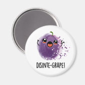 Disinte-druif Funny Disintegration Grape Pun Magneet (Voorkant / Achterkant)