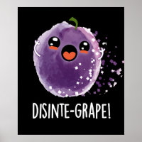 Disinte druif Funny Grape Pun Dark BG