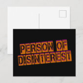 Disinterest Briefkaart (Voorkant / Achterkant)