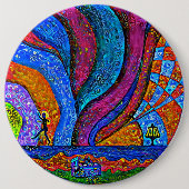 Disk Golf Art Button 6" (Voorkant)