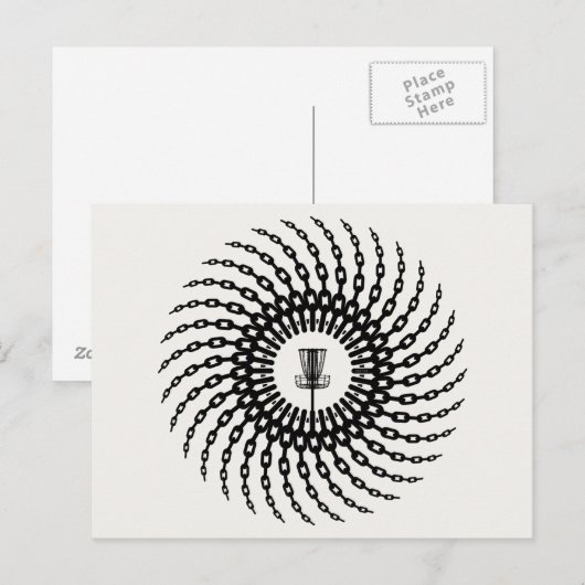 Disk Golf Basket Chains Briefkaart (Voorkant / Achterkant)