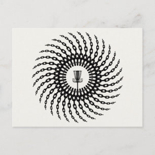 Disk Golf Basket Chains Briefkaart