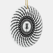 Disk Golf Basket Chains Keramisch Ornament (Rechts)