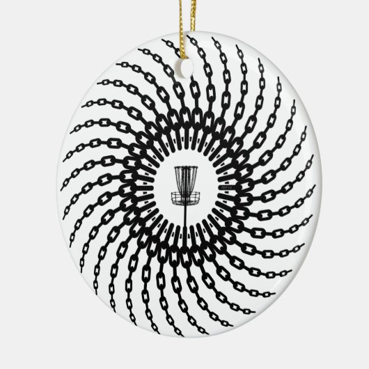Disk Golf Basket Chains Keramisch Ornament (Links)