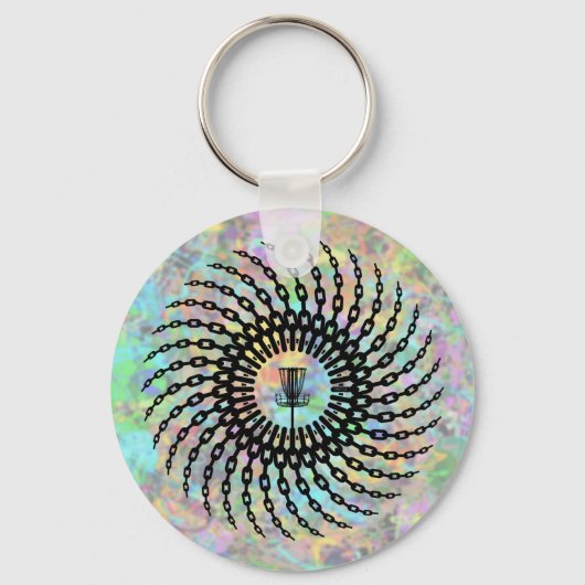Disk Golf Basket Chains Sleutelhanger (Voorkant)