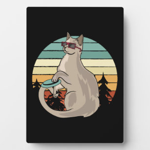 Disk Golf Basket Funny Cat Gift Player Fotoplaat
