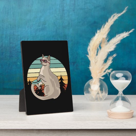 Disk Golf Basket Funny Cat Gift Player Fotoplaat (Zijkant)