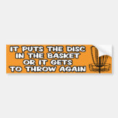 Disk Golf Bumpersticker (Voorkant)